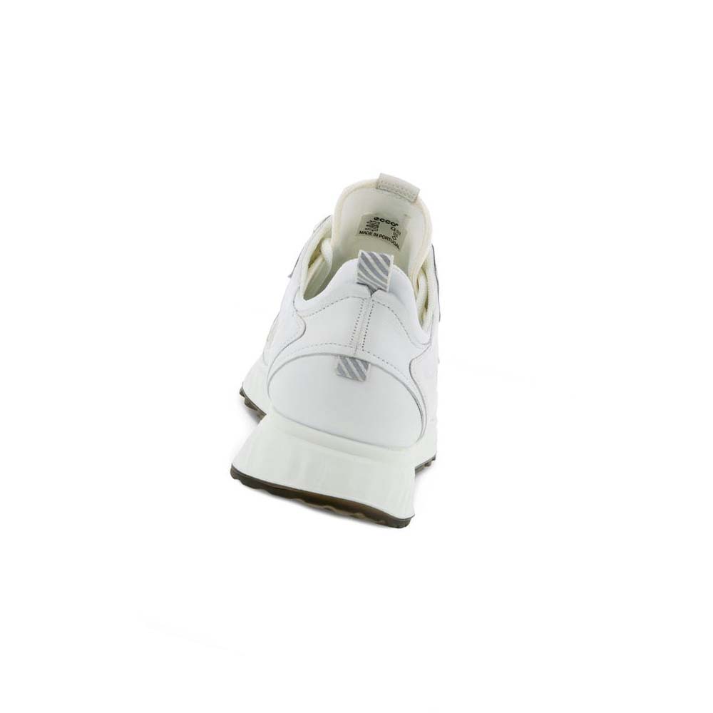 Men's Ecco St.1 Laced Sneakers White | Canada 649FDN